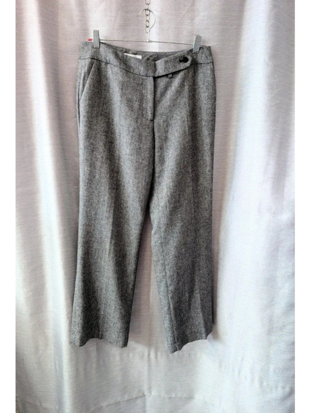 Calvin Klein Gray Wool Business Trousers Pants P S